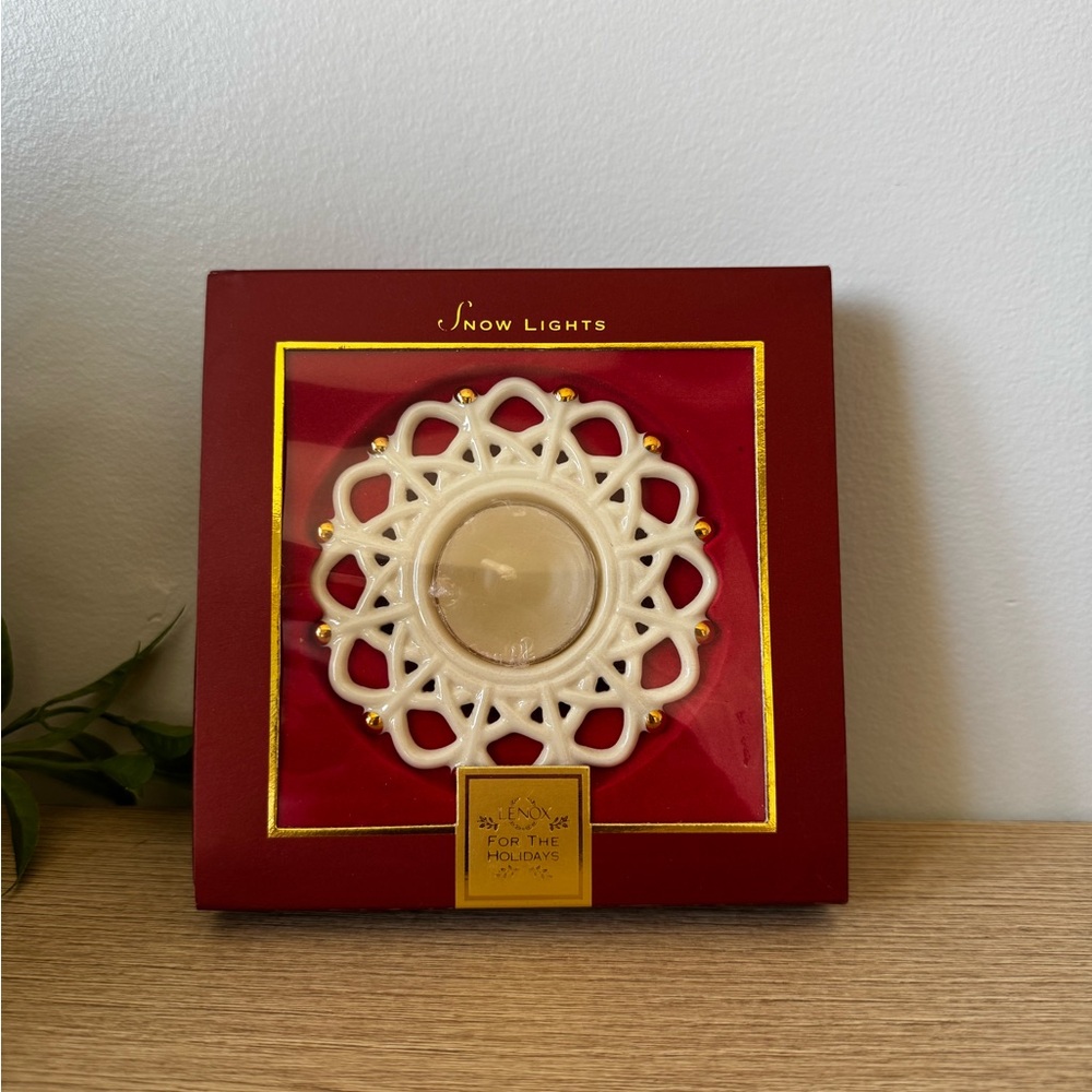 Lenox Snow Lights Candle Holder